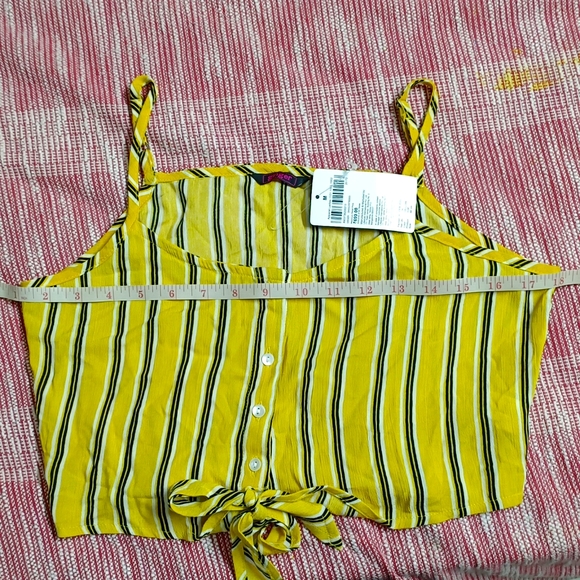 Ginger Stripped Sleeveless Crop Top bust size upto 36 - Picture 8 of 9